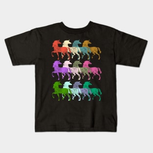 Colourful Unicorns Kids T-Shirt